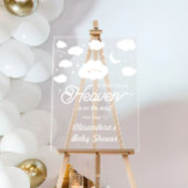 Een klein stukje van de hemel stuurde Baby shower  Acryl Bord