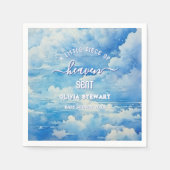 Een klein stukje van de hemel stuurde Baby shower  Servet (Voorkant)