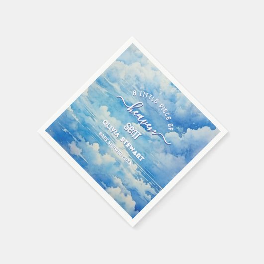 Een klein stukje van de hemel stuurde Baby shower  Servet (Hoek)