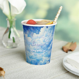 Een klein stukje van de hemel zond Baby shower Papieren Bekers