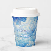 Een klein stukje van de hemel zond Baby shower Papieren Bekers (Voorkant)