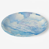 Een klein stukje van de hemel zond Baby shower Papieren Bordje (Gekanteld)