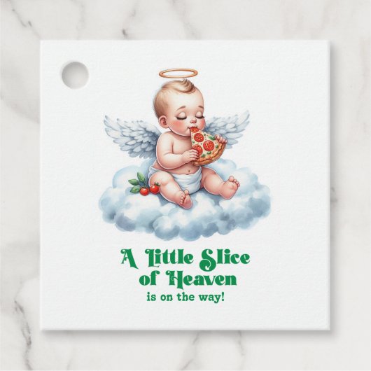 Een klein stukje van het Baby shower Bedankjes Labels (Voorkant)