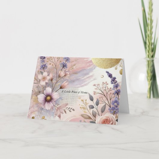 Een klein stukje van thuis kaart (Voorkant)