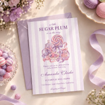 Een klein suikerpruimpje is op komst Baby Shower