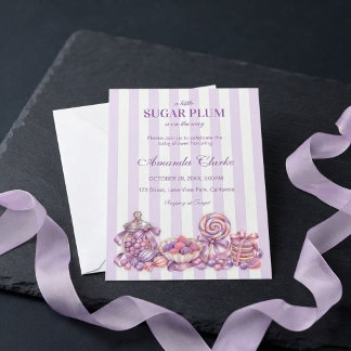 Een klein suikerpruimpje is op komst Baby Shower Kaart