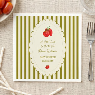 Een Klein Tomaatje Hang Aan De Rank Baby Shower Servet