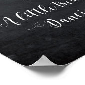 Een klein traktatie voor je dansende voeten teken poster (Hoek)