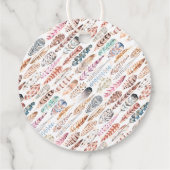 Een klein Turkije onderweg! Thanksgiving Baby show Bedankjes Labels (Achterkant)