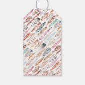 Een klein Turkije onderweg! Thanksgiving Baby show Cadeaulabel (Achterkant)