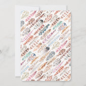 Een klein Turkije onderweg! Thanksgiving Baby show Kaart (Achterkant)