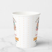 Een klein Turkije onderweg! Thanksgiving Baby show Papieren Bekers (Rechts)