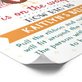 Een klein Turkije onderweg! Thanksgiving Baby show Poster (Hoek)