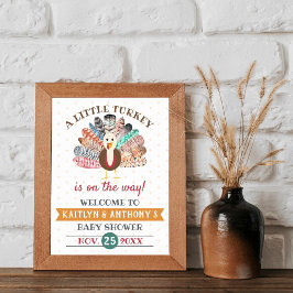 Een klein Turkije onderweg! Thanksgiving Baby show Poster