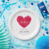 Een klein Valentijns Baby shower Papieren Bordje (Feest)