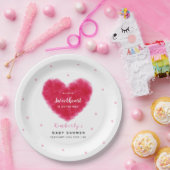Een klein Valentijns Baby shower Papieren Bordje (Feest)