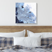 Een klein veld gletsjers omringt Baffin Bay Canvas Afdruk (Insitu (Slaapkamer))