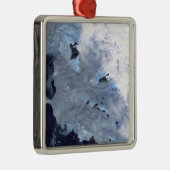 Een klein veld gletsjers omringt Baffin Bay Metalen Ornament (Rechts)
