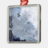 Een klein veld gletsjers omringt Baffin Bay Metalen Ornament (Links)