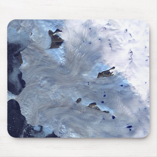 Een klein veld gletsjers omringt Baffin Bay Muismat (Voorkant)