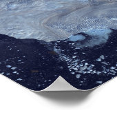 Een klein veld gletsjers omringt Baffin Bay Poster (Hoek)