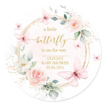 Een klein vlinder baby shower