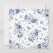 Een klein vlinderjongetje Baby shower Kaart (Achterkant)