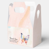 Een klein vlinderpastel grillig Baby shower Bedankdoosjes (Geopend)