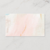 Een klein vlinderpastel grillig Baby shower Informatiekaartje (Achterkant)