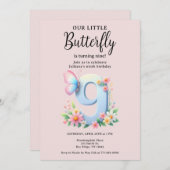 Een Klein Vlindertje 9e Verjaardag Leuke Cijfer Le Kaart (Voorkant / Achterkant)