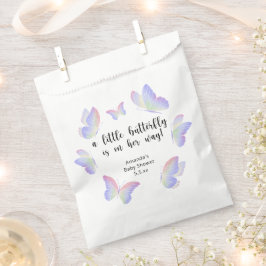 Een klein vlindertje is op weg Baby Shower Bedankzakje