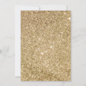 Een Klein Vlindertje Is Op Weg Gouden Baby Shower Kaart (Achterkant)