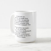 Een klein vogelgedicht van Madame Guyon Koffiemok (Voorkant links)