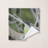Een klein vogeltje ontworpen bad handdoek (Wasdoekje)