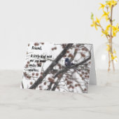 Een klein vogeltje vertelde me dat je onder... kaart (Gele Bloem)