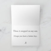 EEN KLEIN VOGELTJE VERTELDE ME HET WAS UW KAART (Binnen)