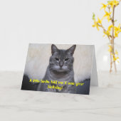 Een klein vogeltje vertelde me het was uw kaart (Gele Bloem)