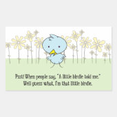 Een klein vogeltje vertelde me Stickers (Voorkant)