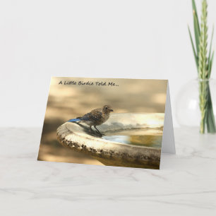 Een klein Vogeltje vertelde me… Word goed Kaart