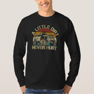 Een klein vuil doet nooit 4 x 4 draaien op het hel t-shirt