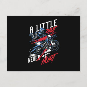 Een klein vuil doet nooit een hurt Quad Racing Off Briefkaart