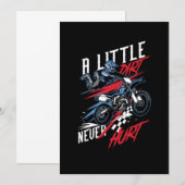 Een klein vuil doet nooit een hurt Quad Racing Off Kaart (Voorkant / Achterkant)