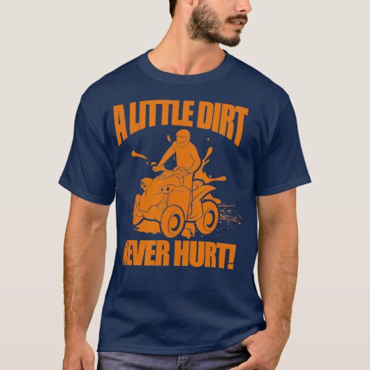 Een klein vuil doet nooit schurk tegen vier Wheele T-shirt (Voorkant)