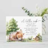 Een klein welpje | SCHATTIGEE WATERVERF BEER BABY  Kaart (Staand voorkant)