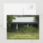 Een klein werkstuk - grappige adreswijziging aankondigingskaart (Voorkant / Achterkant)
