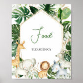 Een Klein Wild Baby Shower Bord Poster (Voorkant)