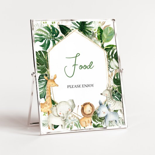 Een Klein Wild Baby Shower Bord Poster
