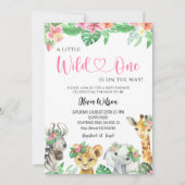 Een klein wild beestje is onderweg – Jungle Safari Kaart (Voorkant)