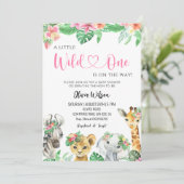 Een klein wild beestje is onderweg – Jungle Safari Kaart (Staand voorkant)