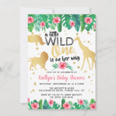Een klein wild kind is op komst Meisjes Baby Showe Kaart (Voorkant)